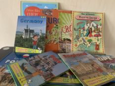 20 X VARIOUS CHILDRENS EDUCATIONAL BOOKS IE EUROPE, FRANCE, ITALY, ETC