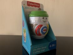 10 X BRAND NEW FISHER PRICE LAUGH AND LEARN ON THE GLOW COFFEE CUP AGES 6 - 36M