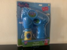 24 X BRAND NEW BOXED PEPPA PIG BUBBLE BLASTERS
