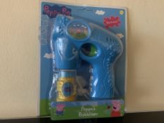 24 X BRAND NEW BOXED PEPPA PIG BUBBLE BLASTERS