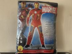 12 X BRAND NEW RUBIES MARVEL DELUXE IRONMAN COSTUMES CHEST SIZE 38-42