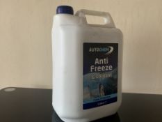 16 X BRAND NEW AUTOCHEM 5L ANTI-FREEZE AND COOLANT