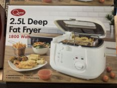 2 X BRAND NEW QUEST 2.5L DEEP FAT FRYER 1800 WATT