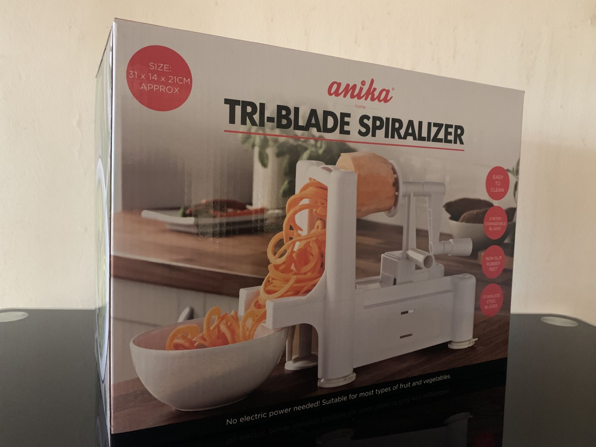 12 X BRAND NEW ANIKA TRI-BLADE SPIRALIZERS IN 2 BOXES