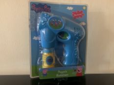 24 X BRAND NEW BOXED PEPPA PIG BUBBLE BLASTERS