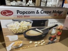 4 X BRAND NEW QUEST POPCORN AND CREPE MAKERS 800W