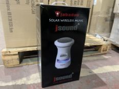 2 X JABADOO JSOUND SOLAR WIRELESS MUSIC SPEAKER