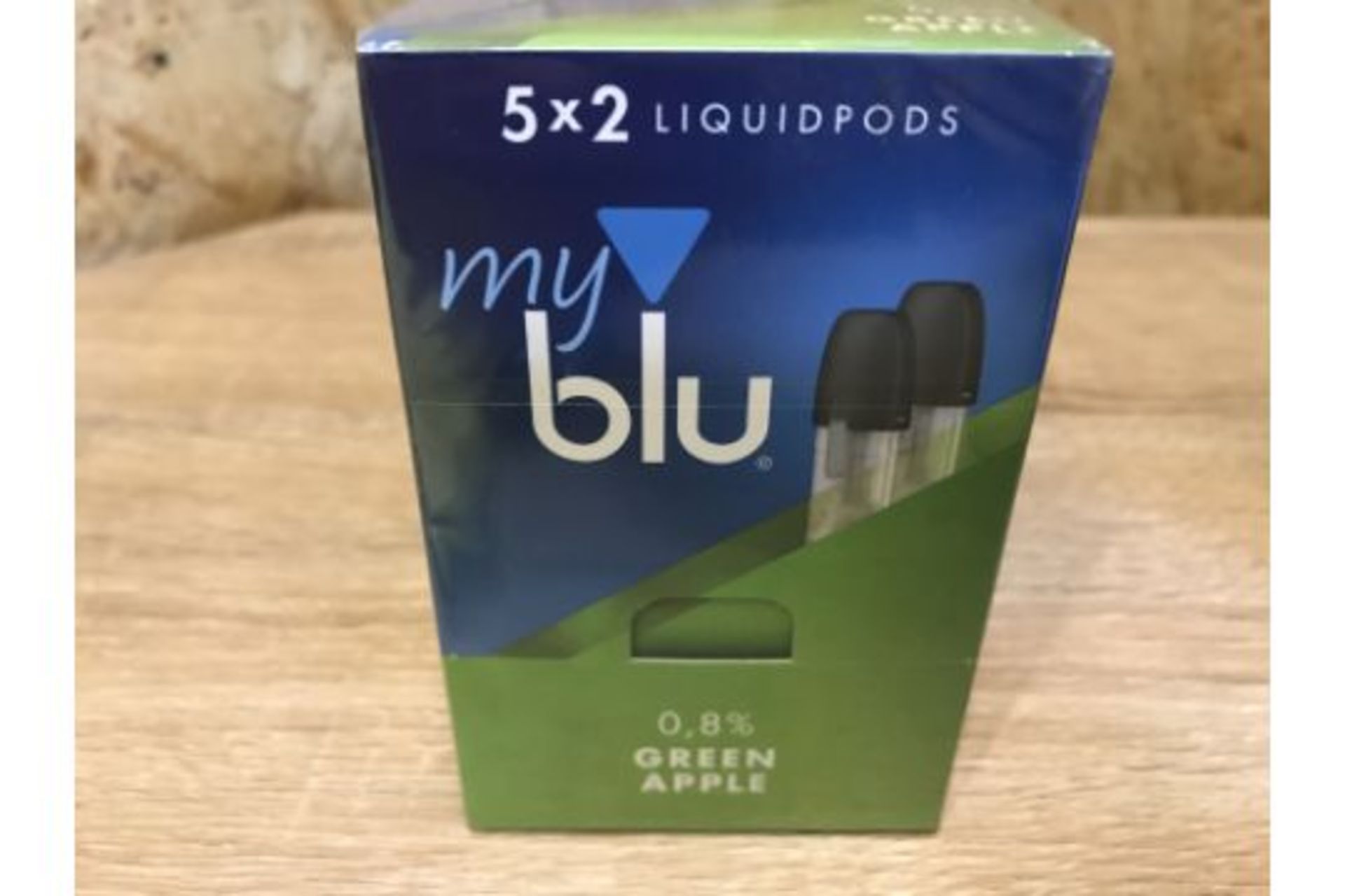 360 x New Sealed MyBlu Liquidpods GREEN APPLE 2 Pack 9MG Pod System - Vape