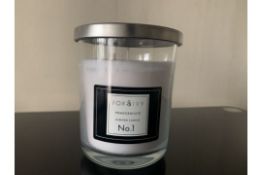 ( NO VAT ) PALLET CONTAINING 640 X BRAND NEW LARGE FOX AND IVY POMEGRANATE NO.1 SCENTED CANDLES