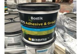 40 X 5 LITRE TUBS OF BOSTIK A175 ADHESIVE & GROUT
