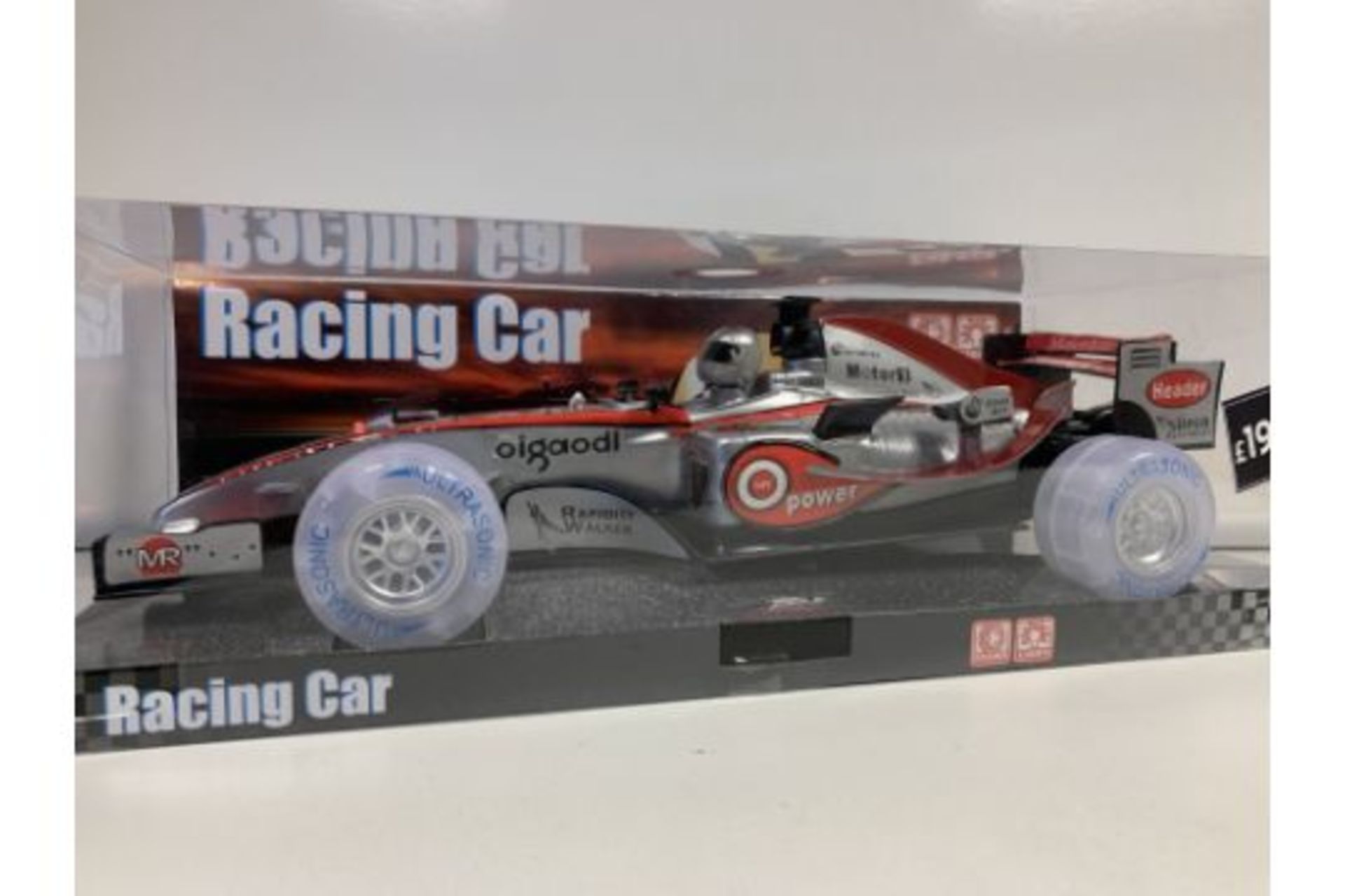 PALLET TO CONTAIN 72 X BRAND NEW ULTRASONIC SOUND AND LIGHT UP RACING CARS RRP £19.99 ( EACH CAR )