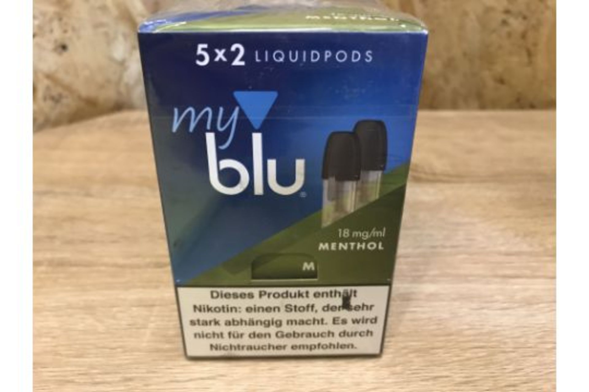 180 x New Sealed MyBlu Liquidpods Menthol 2 Pack 18MG Pod System - Vape