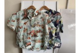 5 X BRAND NEW WOMENS BILLABONG SHIRTS IN VARIOUS STYLES AND SIZES RRP £225.00