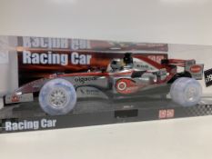 4 X BRAND NEW ULTRASONIC SOUND AND LIGHT UP RACING CARS IN 2 BOXES RRP £19.99 ( EACH CAR )