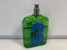 1 X TESTER 70-90% FULL BOTTLE RALPH LAUREN 3 EDT 125ML