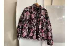 2 X BRAND NEW WOMENS BILLABONG BLACK FLOWER GLITTER JACKETS SIZE SMALL RRP £170.00