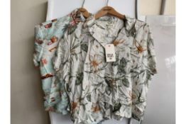 4 X BRAND NEW WOMENS BILLABONG SHIRTS IN VARIOUS STYLES AND SIZES RRP £180.00