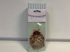 300 X CUPCAKE AIR FRESHENERS IN 25 BOXES