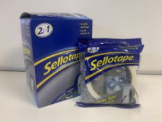 48 X ROLLS OF SELLOTAPE SIZE 24MM X 50MM