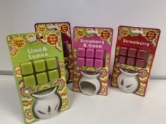 10 X BRAND NEW CHUPA CHUPS WAX MELT KITS INCLUDING BURNER