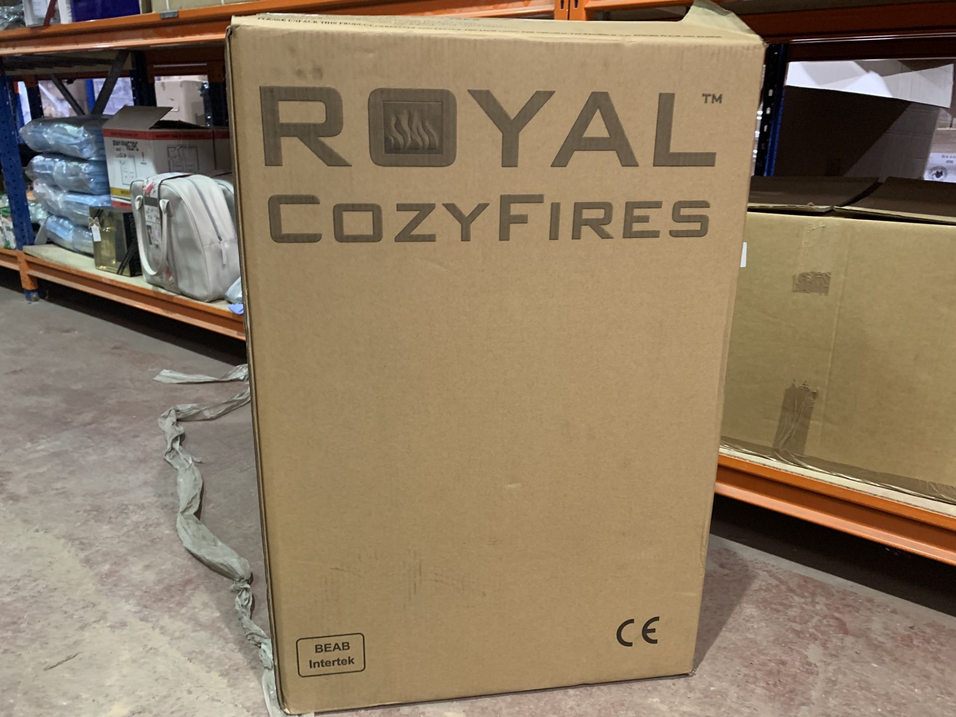 BRAND NEW ROYAL COZYFIRES HEATER WITH REALISTIC FLAME EFFECT, 1KW AND 2KW HEAT SETTINGS, SEPARATE - Image 2 of 2