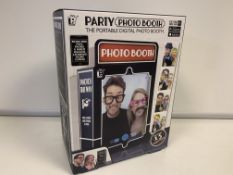 12 X BRAND NEW PALADONE PORTABLE PARTY PHOTO BOOTHS WITH 15 PROPS IN 1 BOX