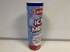 24 X 750G CARPLAN ICE MELT, MELTS SNOW AND ICE FAST SUITABLE FOR PATHS / STEPS AND DRIVEWAYS IN 4