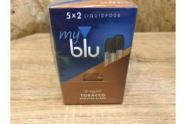 60 X NEW SEALED MYBLU LIQUIDPODS TOBACCO 2 PACK 18MG SYSTEM - VAPE