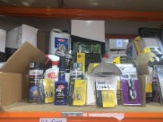 CAR LOT APPROX 44 ITEMS INCLUDING DIESEL INJECTOR CLEANER, SIDE AND TAIL BULBS, HEAT RESISTANT