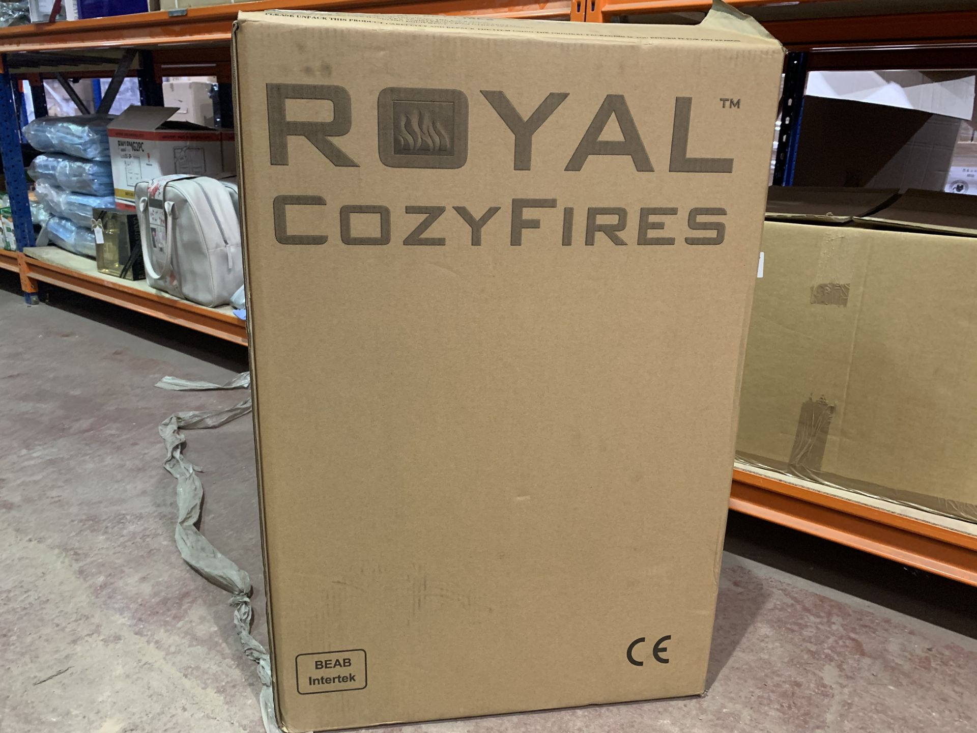 BRAND NEW ROYAL COZYFIRES HEATER WITH REALISTIC FLAME EFFECT, 1KW AND 2KW HEAT SETTINGS, SEPARATE - Image 2 of 2