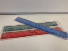 222 X BRAND NEW HELIX FLEXIBLE RULERS