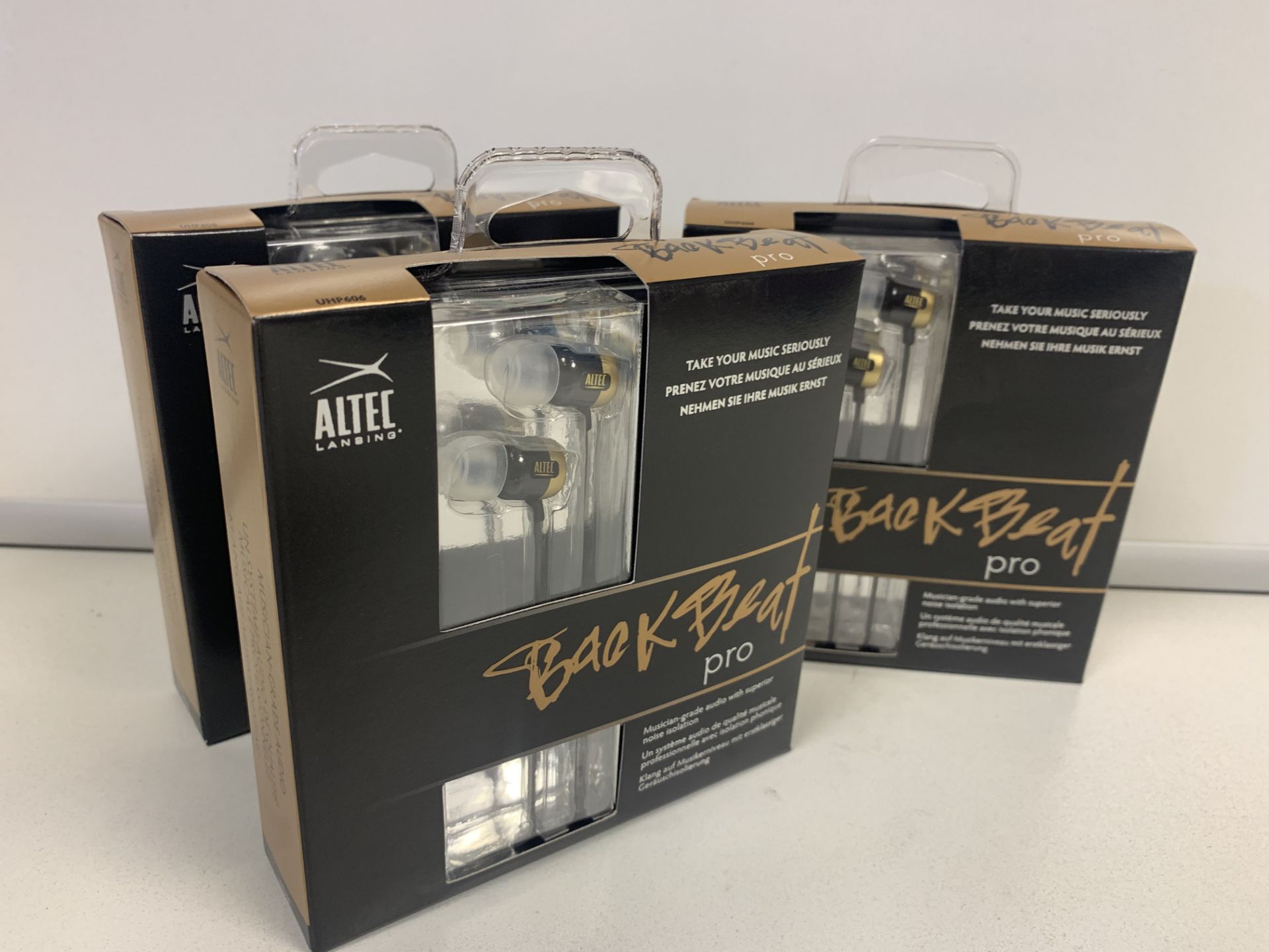 24 X ALTEL BACK BEAT PRO EARPHONES IN 4 BOXES