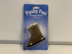 144 X FUNKY FEET SNUGG BOOT AIR FRESHENER IN 6 BOXES