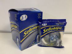 48 X ROLLS OF SELLOTAPE SIZE 24MM X 50MM