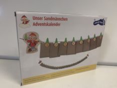 15 X BRAND NEW OUR LITTLE SANDMAN ADVENT CALENDARS IN 1 BOX