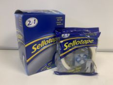 48 X ROLLS OF SELLOTAPE SIZE 24MM X 50MM