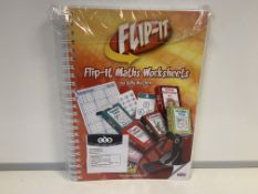 19 X BRAND NEW FLIP IT MATHS WORKSHEETS BOOKS