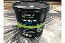 15 X 5 KG TUBS OF BOSTIK SMART ADHESIVES LAYBOND VINYL SOFTFLOOR