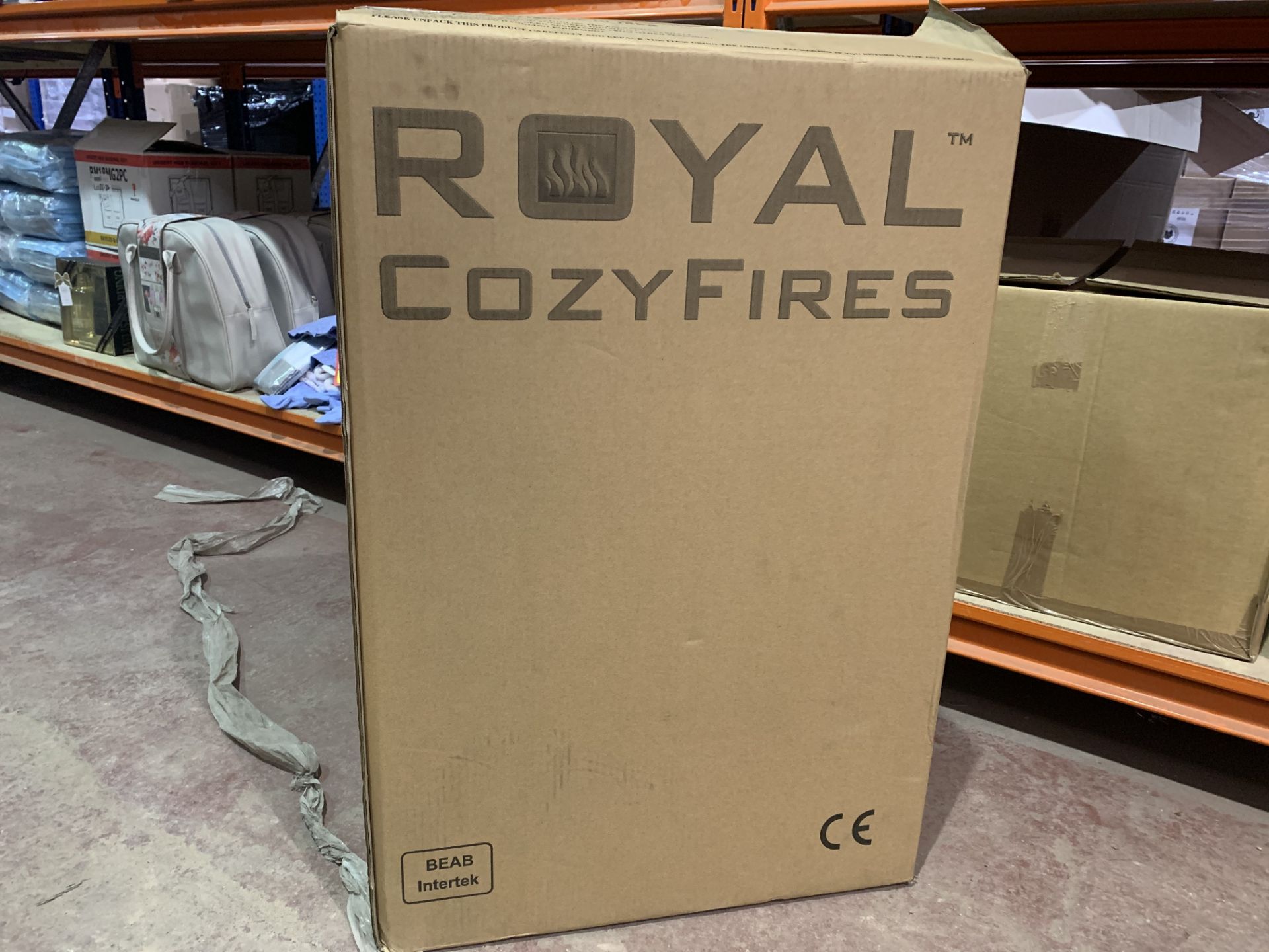 BRAND NEW ROYAL COZYFIRES HEATER WITH REALISTIC FLAME EFFECT, 1KW AND 2KW HEAT SETTINGS, SEPARATE - Image 2 of 2