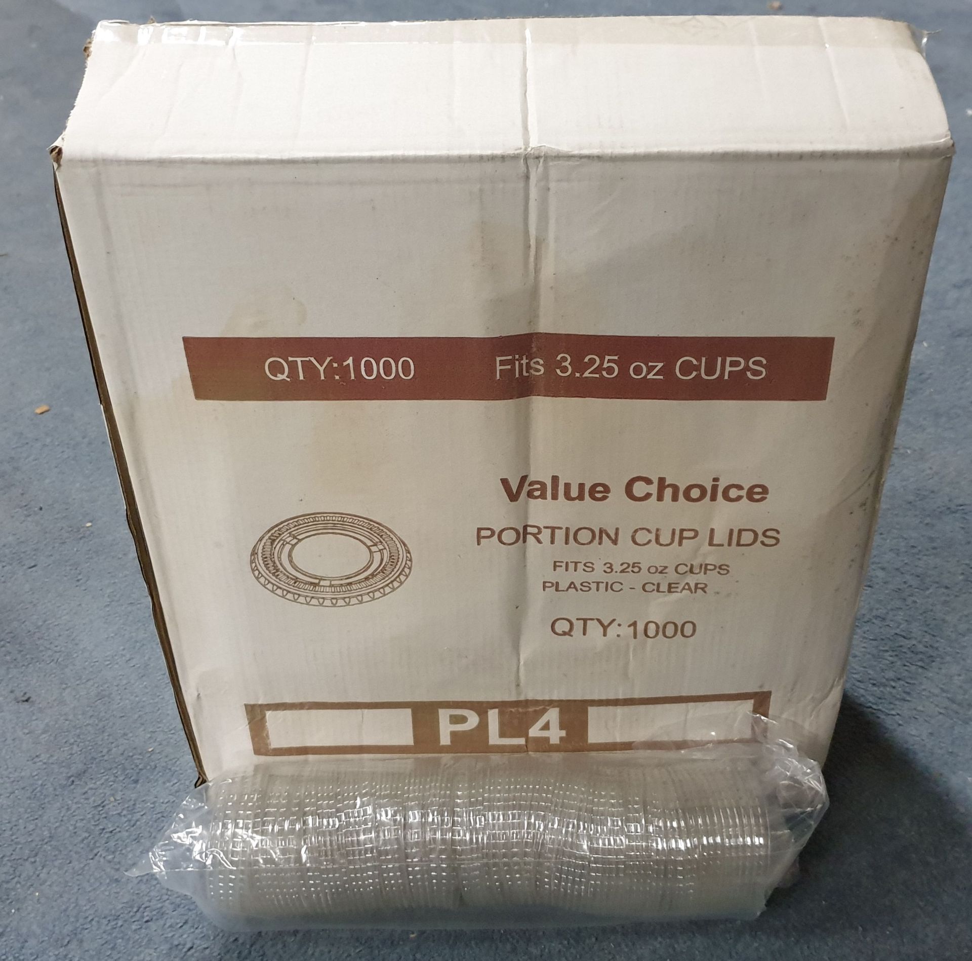 4000 X 3.25oz PORTION CUPS WITH LIDS ( PLEASE NOTE PRODUCT LOCATION RADCLIFFE M26 ) - Image 2 of 2