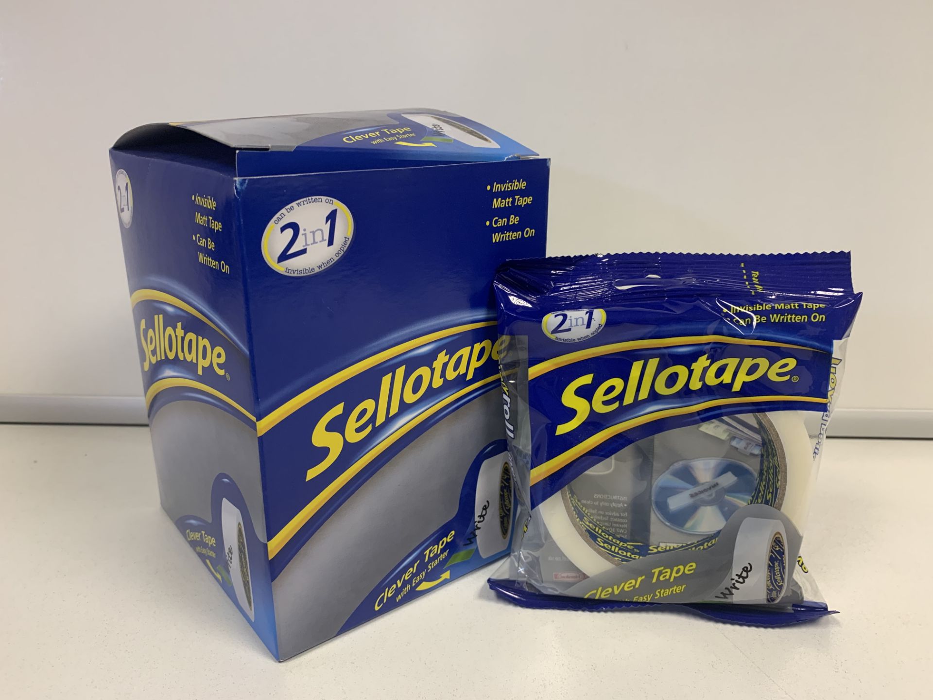 48 X ROLLS OF SELLOTAPE SIZE 24MM X 50MM