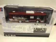 BRAND NEW BOXED REMOTE CONTROL BUS WITH REMOTE CONTROLLED OPENING DOORS MANUFACTURED BY DOUBLE E