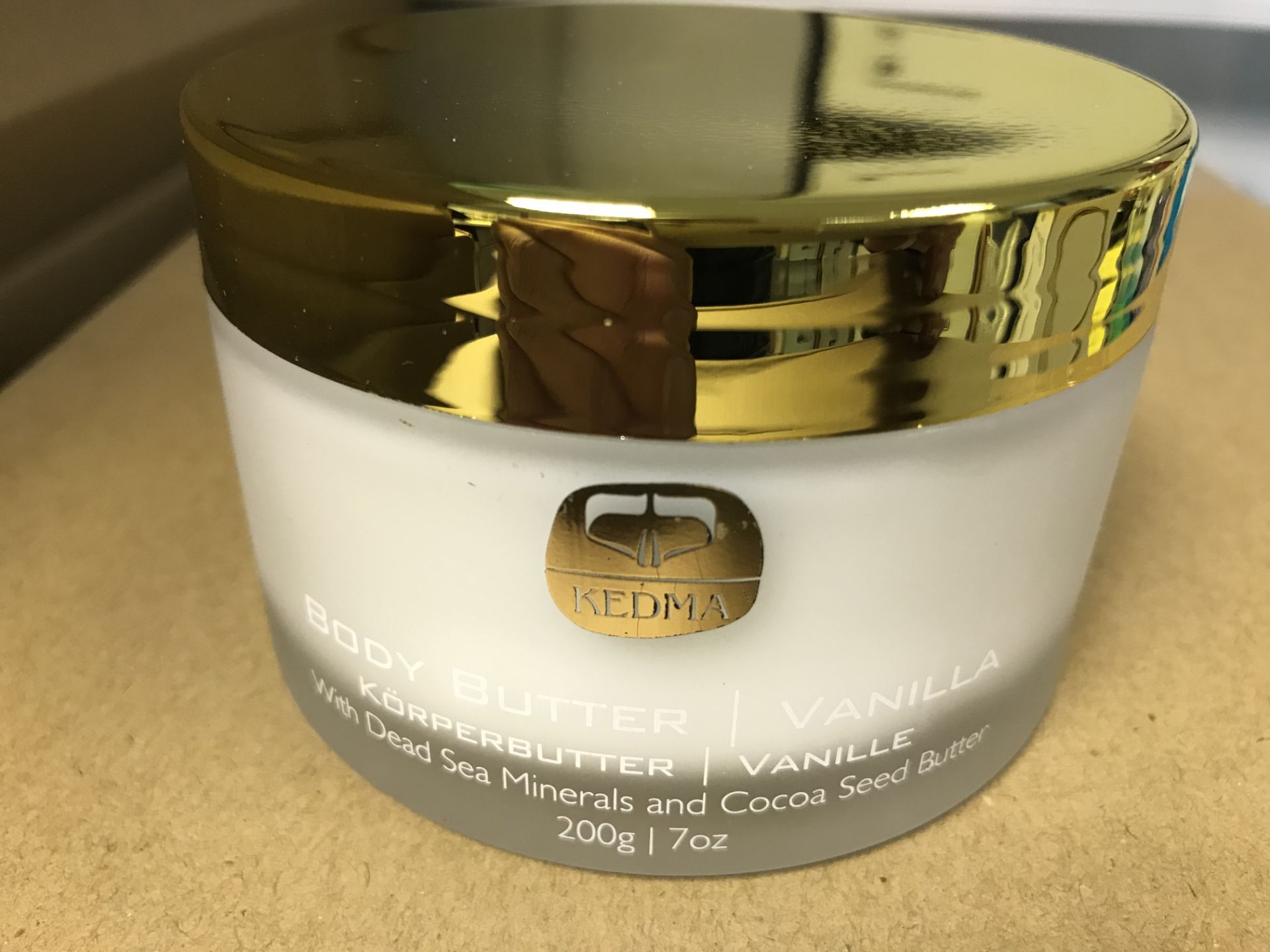 KEDMA 200G VANILLA BODY BUTTER WITH DEAD SEA MINERALS AND COCOA SEED BUTTER