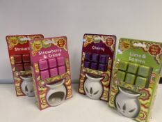 5 X BRAND NEW CHUPA CHUPS WAX MELT KITS INCLUDING BURNER