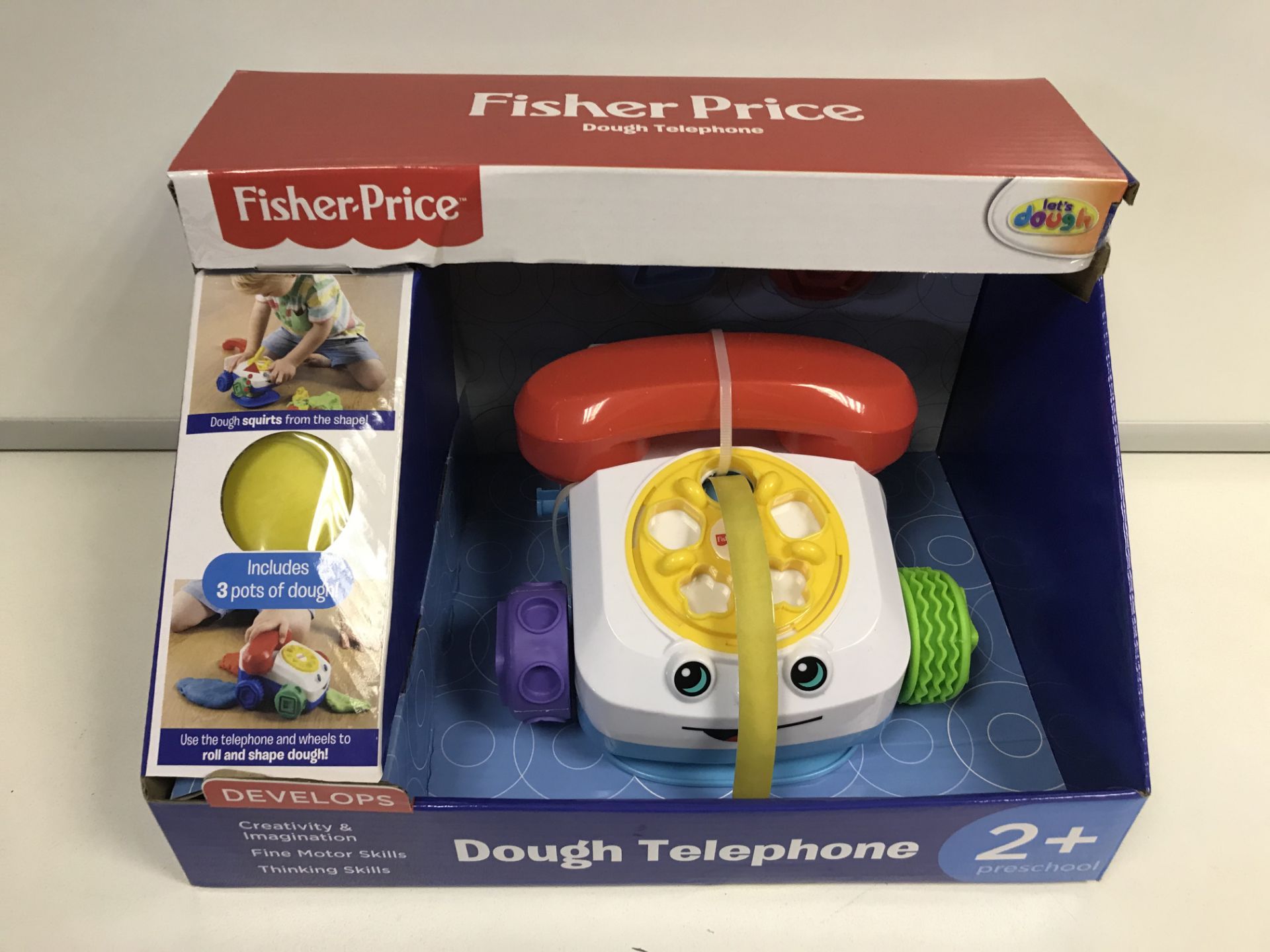 6 X BRAND NEW BOXED FISHER PRICE DOUGH TELEPHONES IN 1 BOX