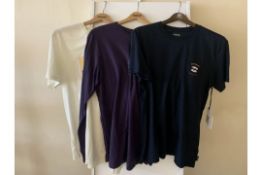 8 X BRAND NEW BILLABONG T - SHIRTS IN VARIOUS SIZES RRP £180.00