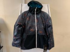 3 X CHILDRENS BRAND NEW BILLABONG ALL DAY BLACK CAVIAR COATS SIZE 10 & 12 TOTAL RRP £255.00