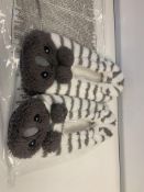 24 X BRAND NEW KOALA GREY PAIRS OF SLIPPERS MEDIUM/LARGE