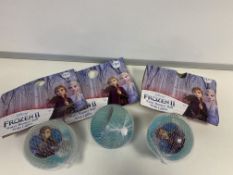 72 X BRAND NEW FROZEN 2 LIGHT UPN BOUNCY BALLS IN NETS