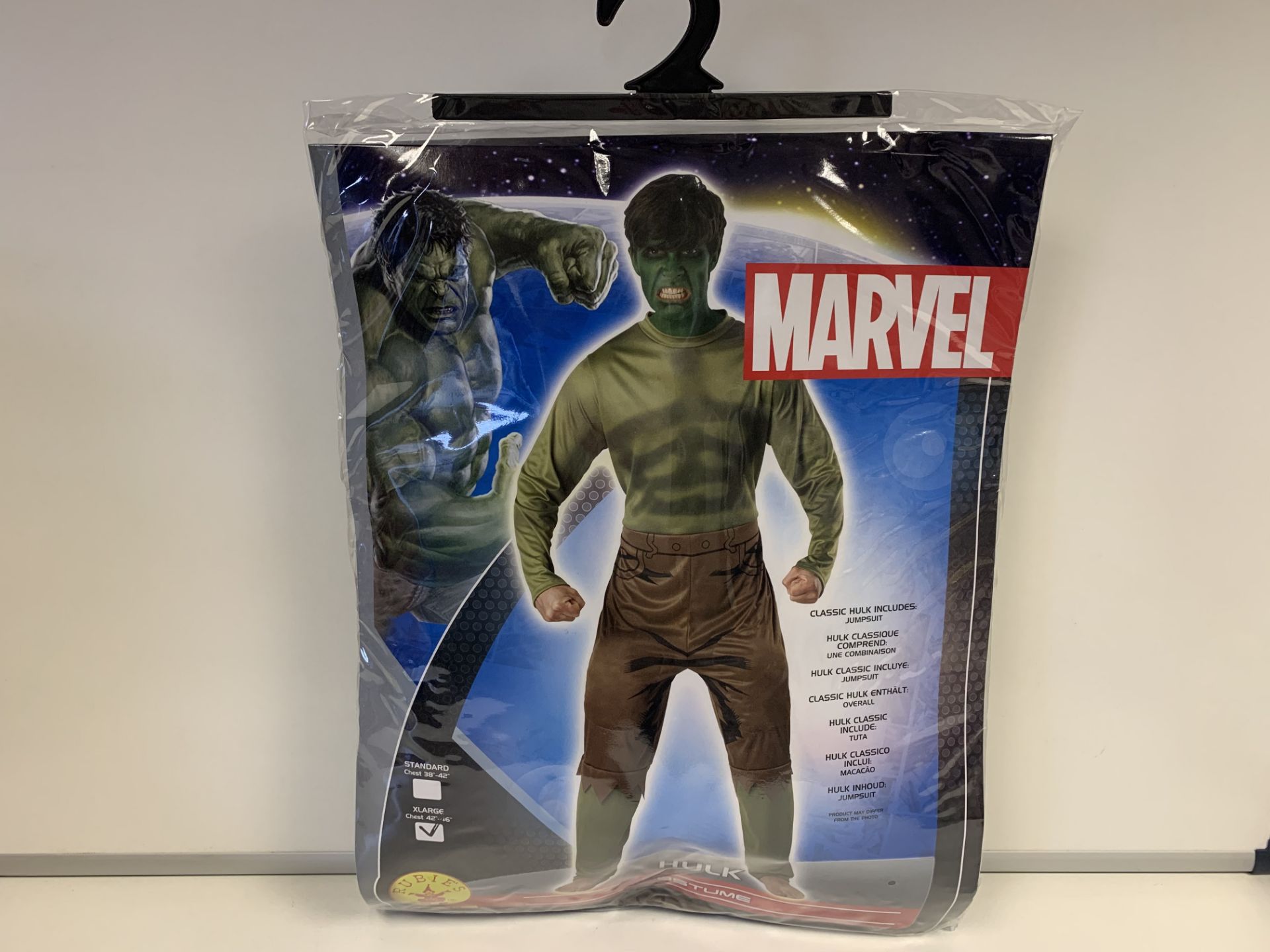 20 X BRAND NEW RUBIES MARVEL HULK COSTUMES SIZE XL IN 1 BOX